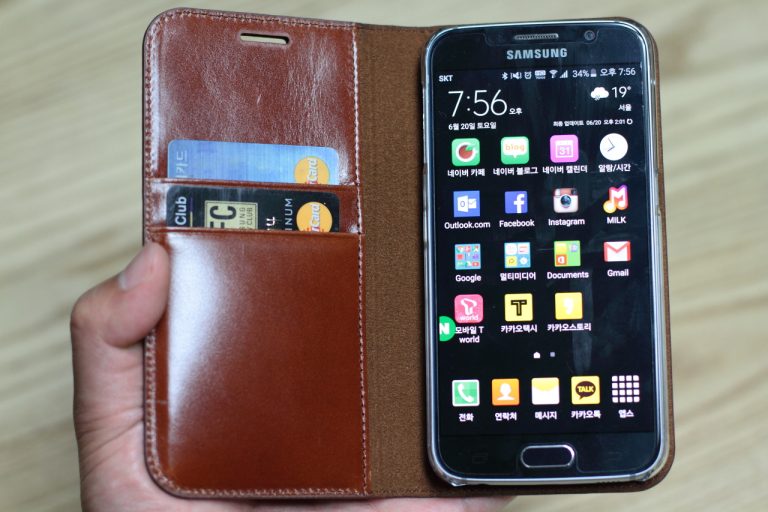 [IT] 천연가죽으로 만든 핸드폰 지갑케이스, 플라티노 다이어리케이스