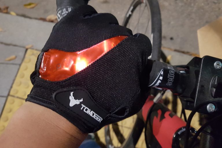 [Bike] LED장갑으로 더욱 안전한 라이딩, 톰디어 자전거 장갑 VF-1