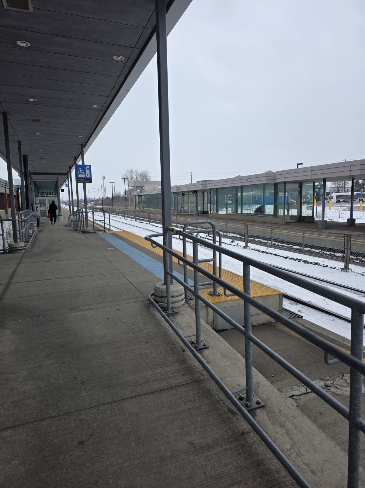 Accessible boarding area at Bronte GO platform