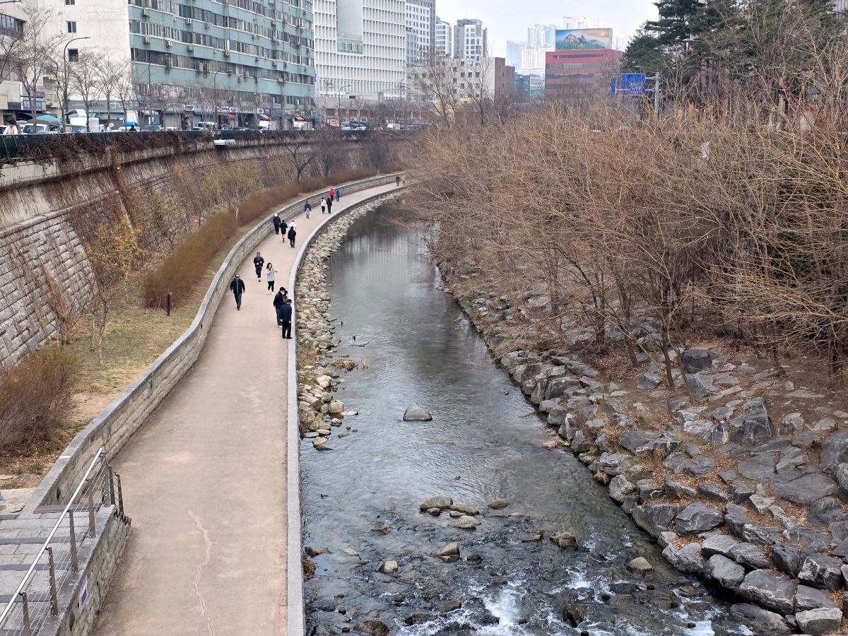 cheonggyecheon stream near dongmyo seoul
