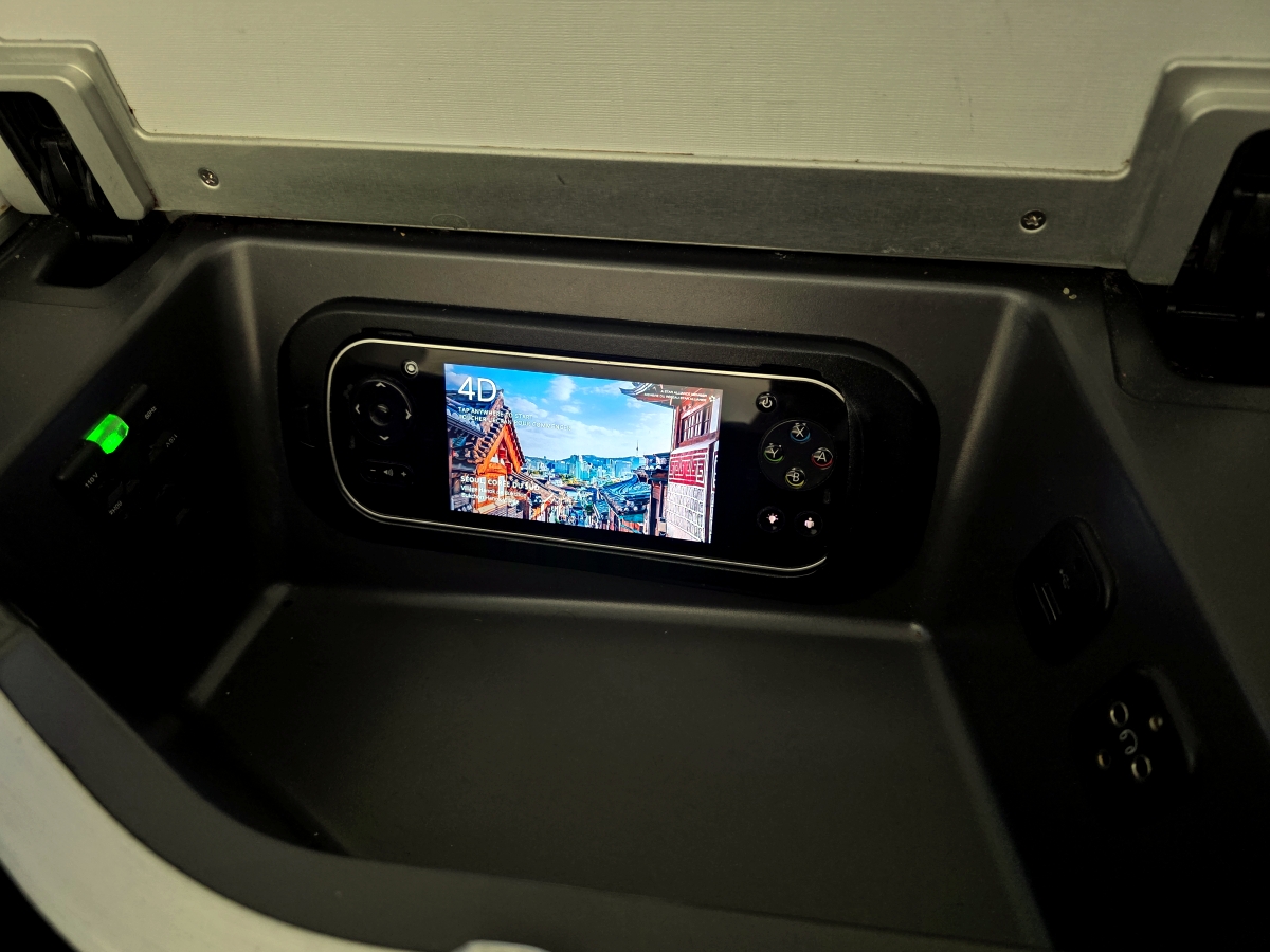 Air Canada 787 Business Class inflight entertainment remote control