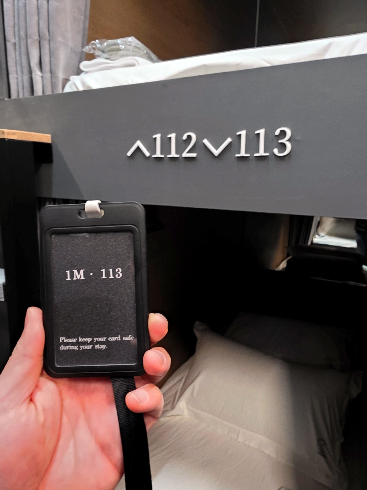 Key card used at L YOUNG Inn Capsule Hotel