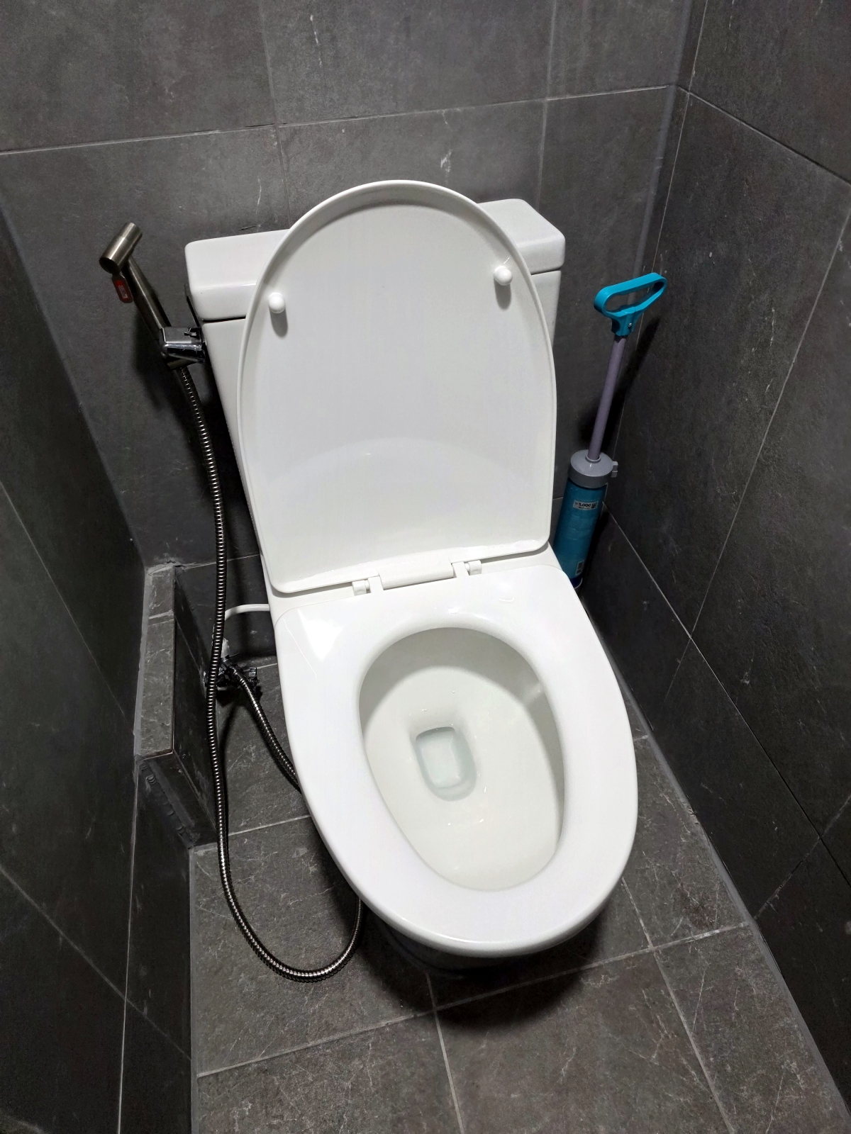 Shared restroom at capsule hotel