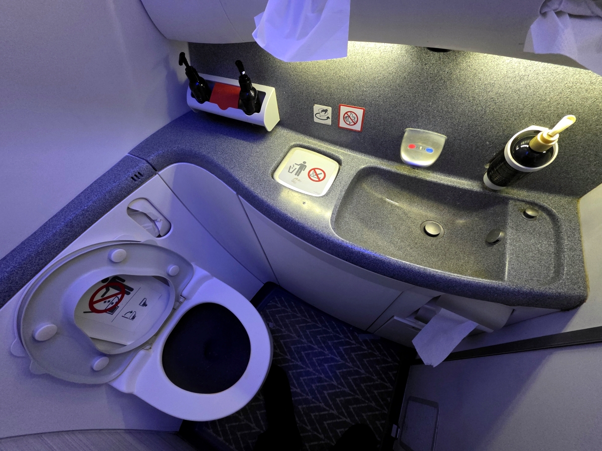 Air Canada Signature Class lavatory interior
