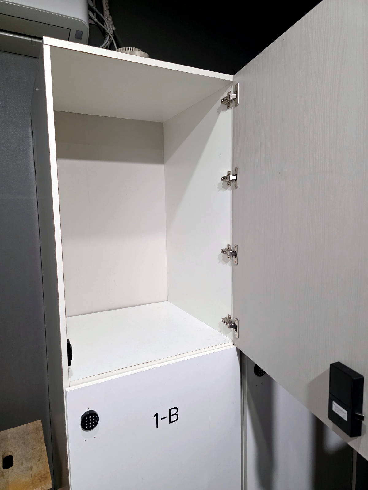 open locker inside THE CAPSULE Myeongdong